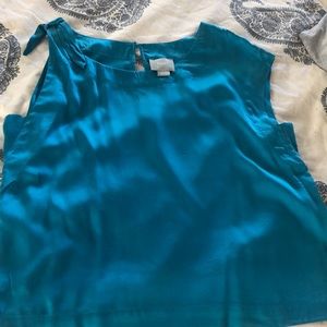 Silk top one shoulder medium